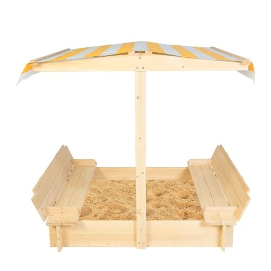 Outdoor Lifespan Kids | Lifespan Skipper Sandpit With Orange Canopy - Toy Buzz