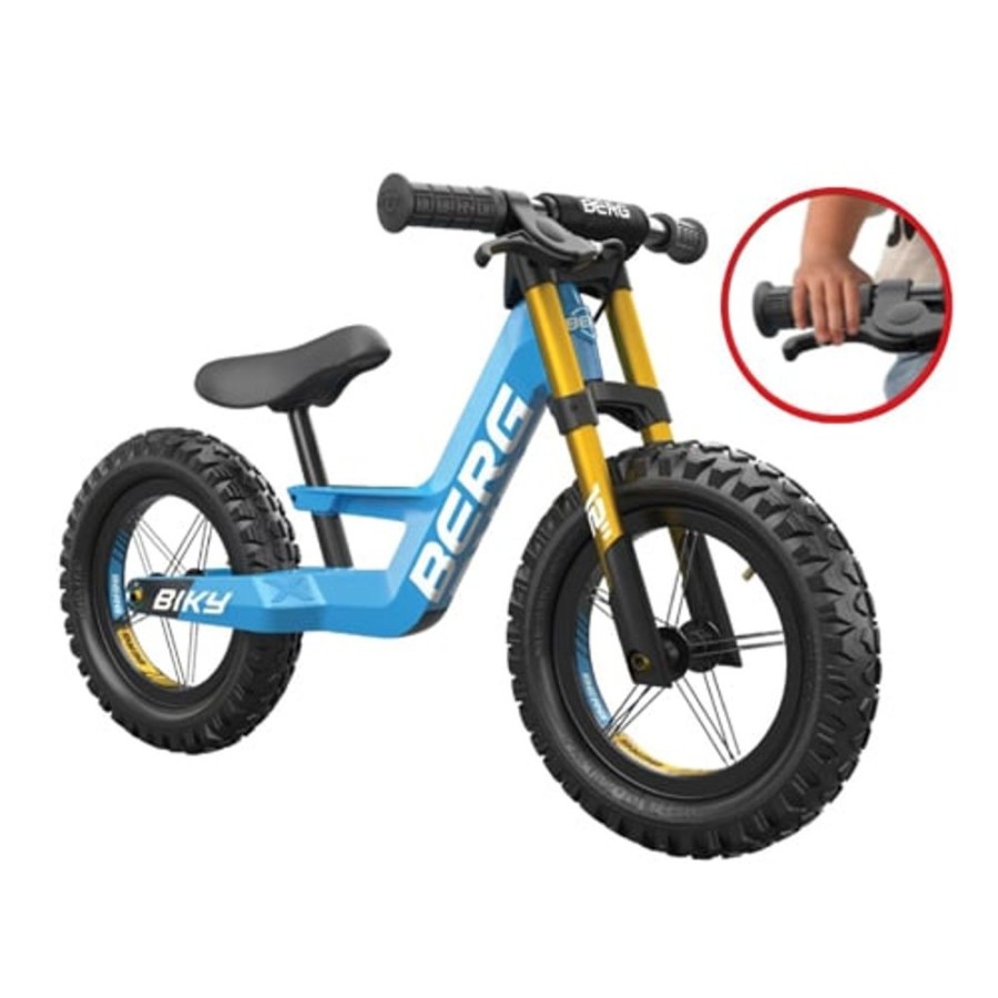 Ride On Toys Berg | Berg Biky Cross Blue With Handbrake - Toy Buzz