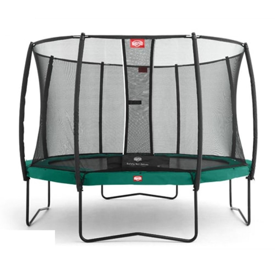 Outdoor Berg | Berg Champion 14Ft Trampoline Green Plus Safety Net Deluxe 730Cm - Toy Buzz