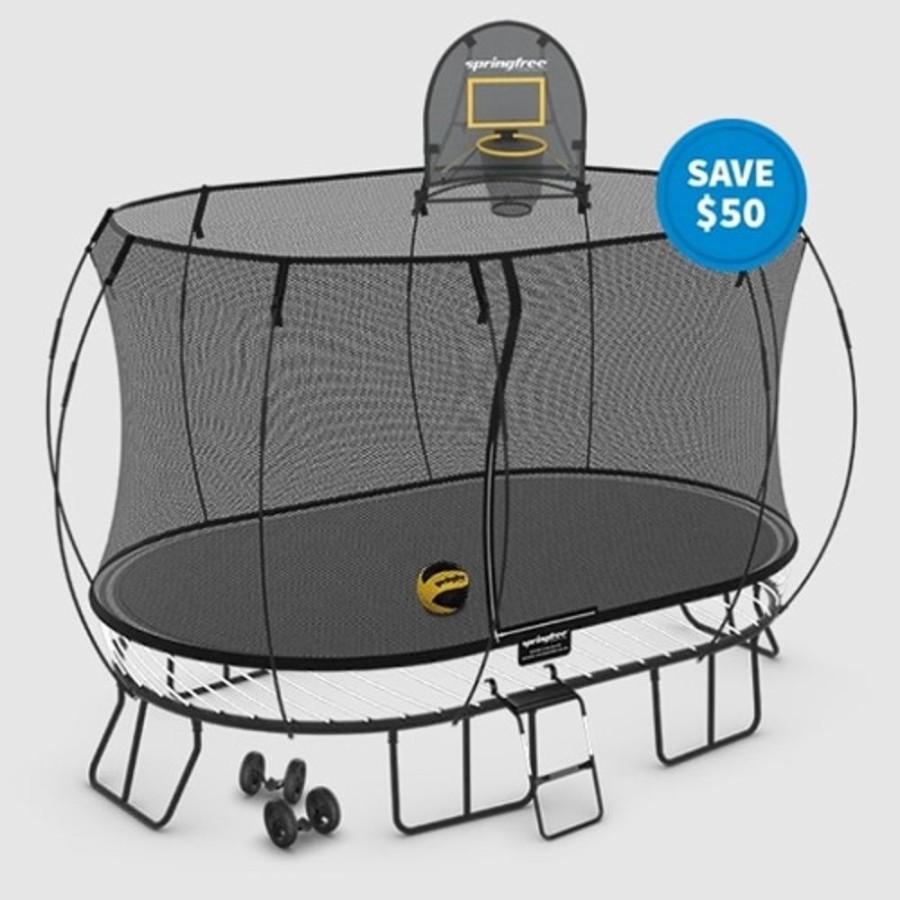 Outdoor Springfree | Springfree Large Oval Trampoline Bundle - Moving Bundle - Toy Buzz