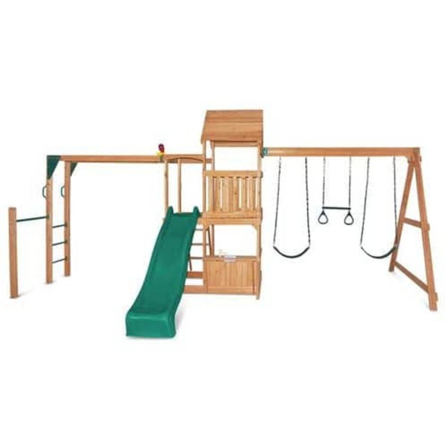 Outdoor Lifespan Kids | Lifespan Kids Coburg Lake Swing Play Centre Green Slide - Toy Buzz